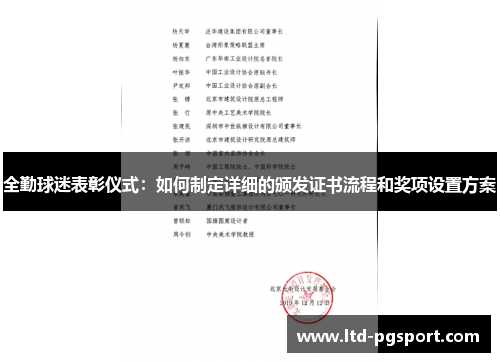 全勤球迷表彰仪式：如何制定详细的颁发证书流程和奖项设置方案